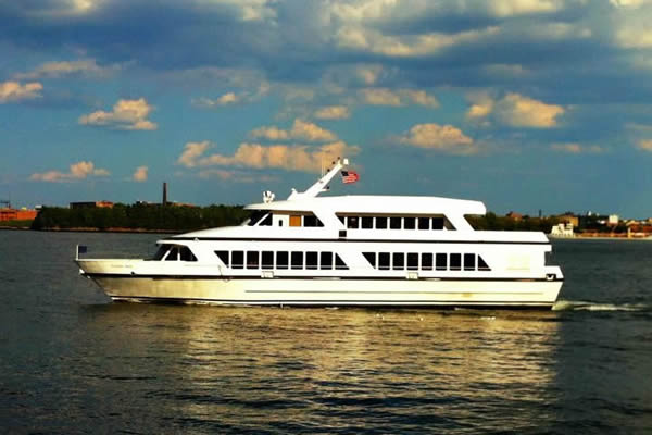 Cloud Nine IV out in the middle of the Harbor Idle slowily
